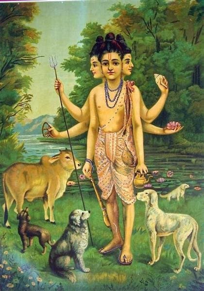 Dattatreya — Raja Ravi Varma