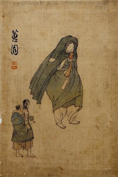 Woman with a Jangot — Shin Yoon-bok