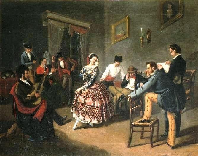 Baile en un salón — Manuel Cabral y Aguado Bejarano
