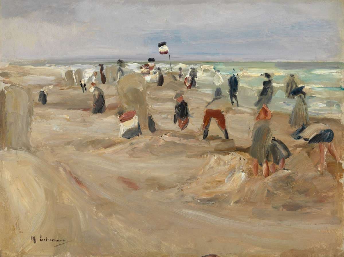 The beach of Noordwijk — Max Liebermann