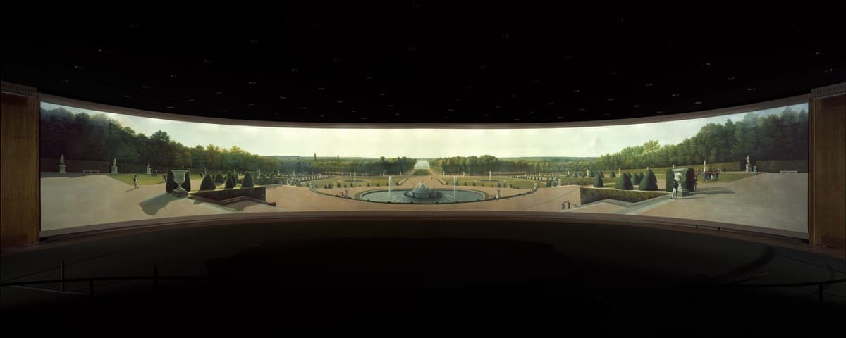 Panoramic View of the Palace and Gardens of Versailles — John Vanderlyn