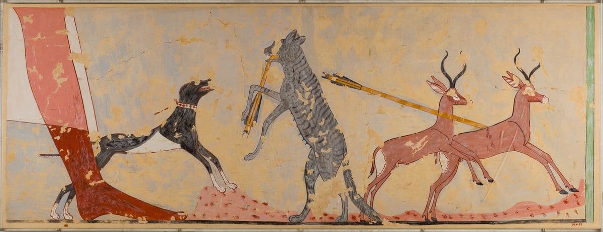 Hunting Scene, Tomb of Ineni (facsimile) — Nina M. Davies