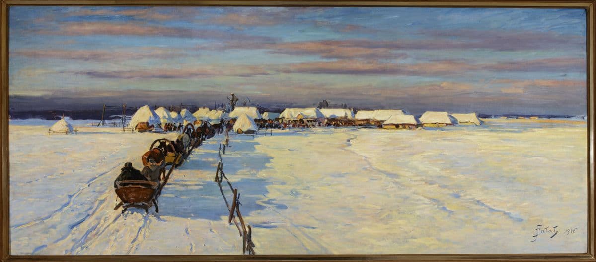 Road to the village — Julian Fałat