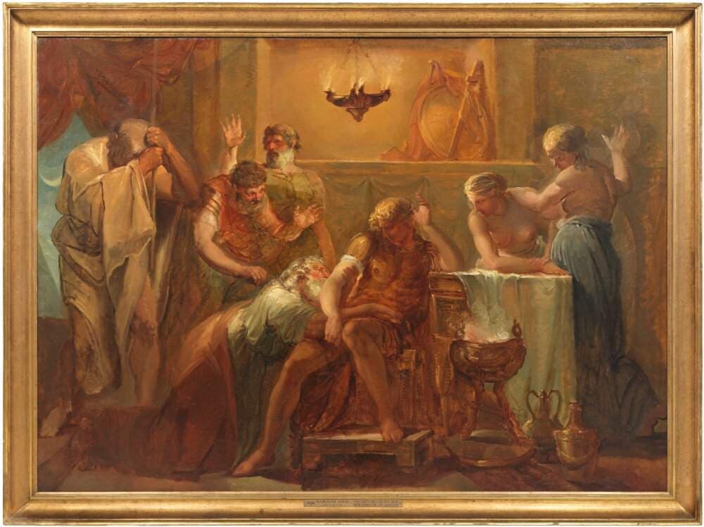 Priamus Asking Achilles for Hector's Body — Louis Masreliez