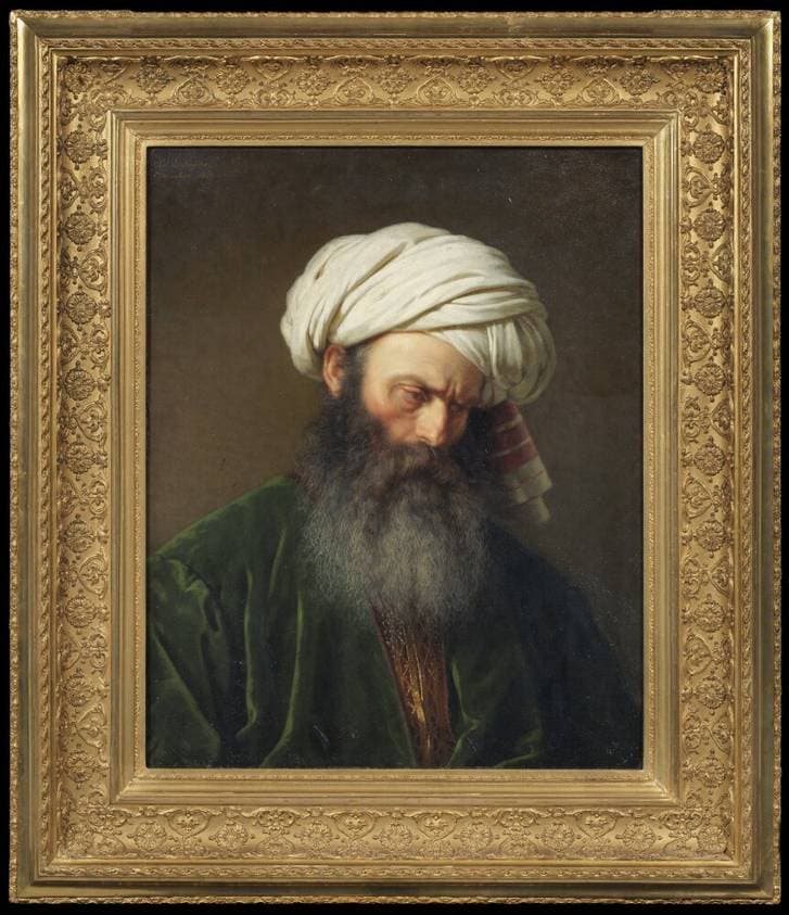 Study of a Man in Turkish Dress — Amalia Lindegren