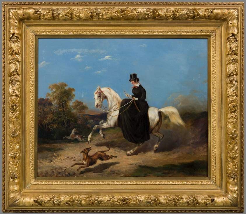 Portrait of a Riding Woman — Carl Fredrik Kiörboe
