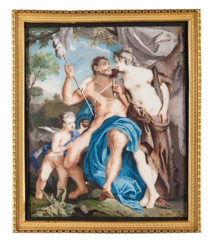 Hercules and Omphale — copy after François Lemoyne — Johann Harper