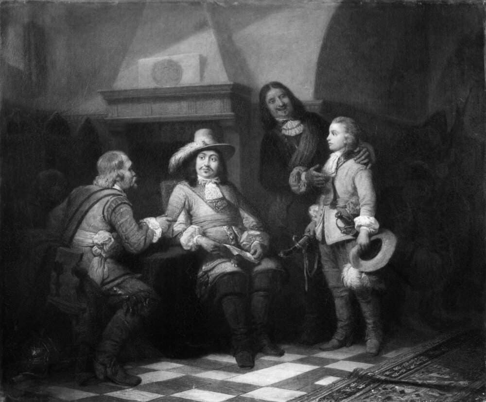 A Pole Brought Captive before King Karl X Gustav of Sweden — Johan Christoffer Boklund