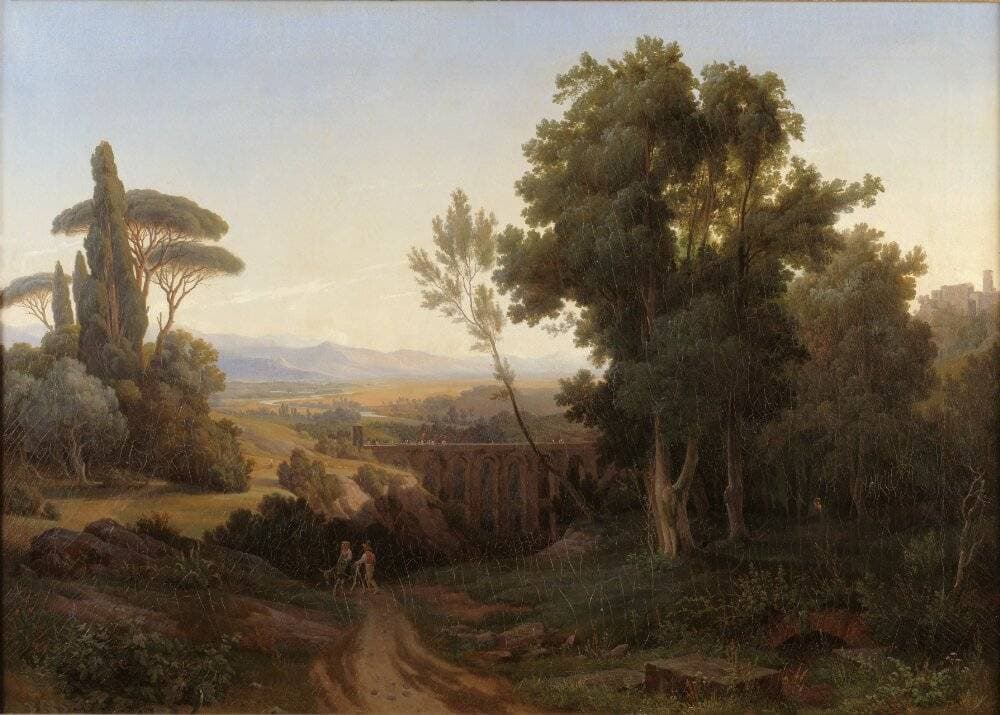 View from the Cività Castellana — Gustaf Wilhelm Palm