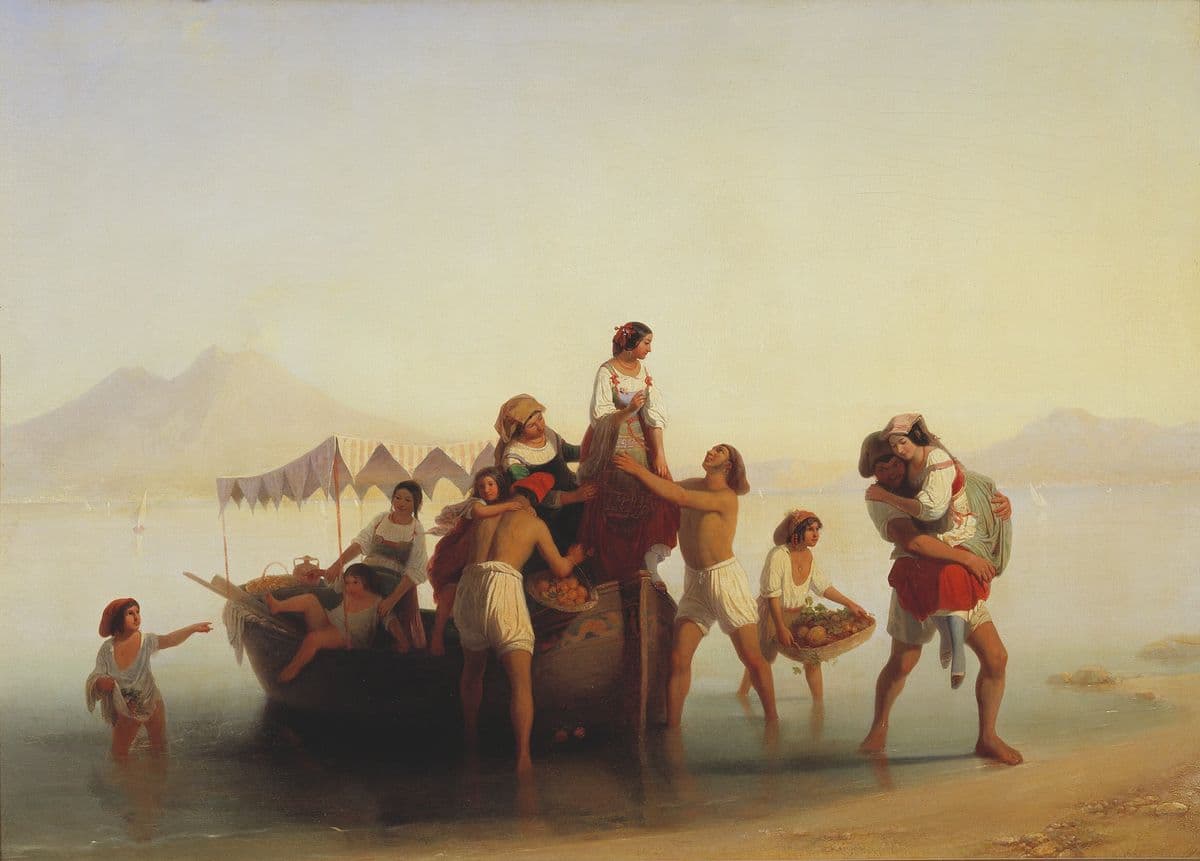 Neapolitan Fruit-Sellers — Egron Lundgren