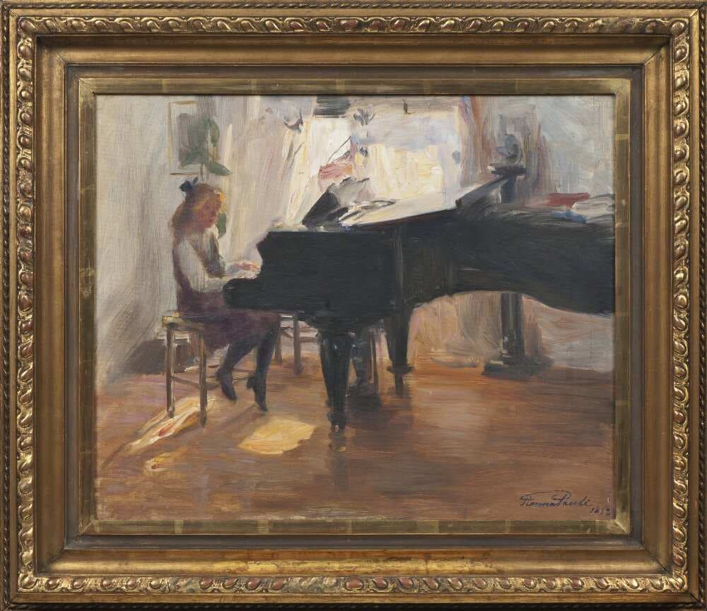 At the Grand Piano — Hanna Hirsch-Pauli
