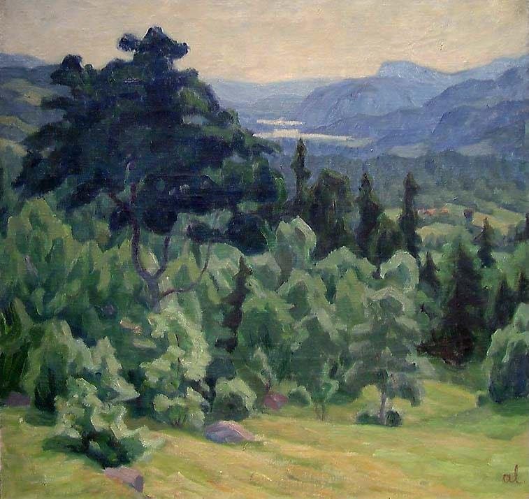 Landskap, Eggedal — Arne Lærum
