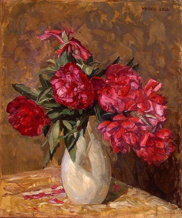 Red Peonies — Harald Brun