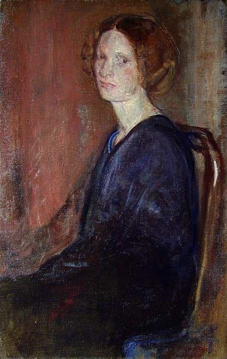 Portrait of Asta Sønderup, the Artist's first Wife — Theodor Laureng