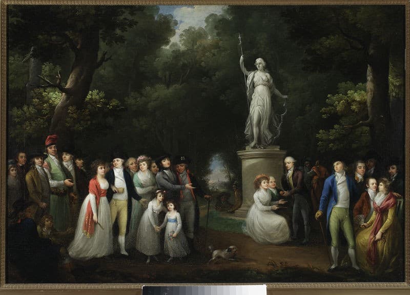 Social meeting in a park — Kazimierz Wojniakowski