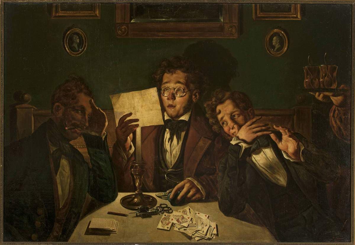 Card players — Feliks Pęczarski