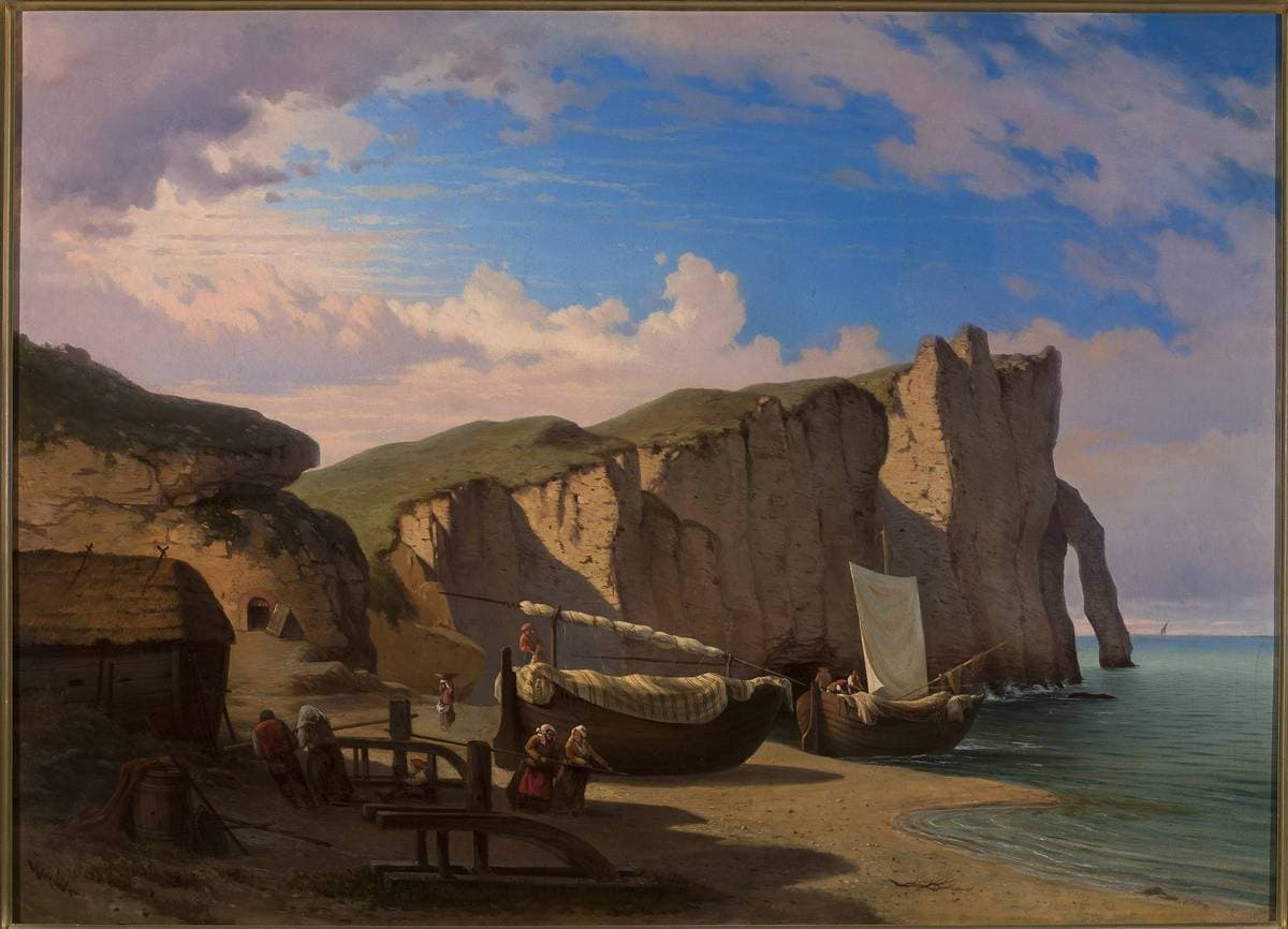 View of Cap d'Entifer in Etretat, Normandy — Albert Żamett