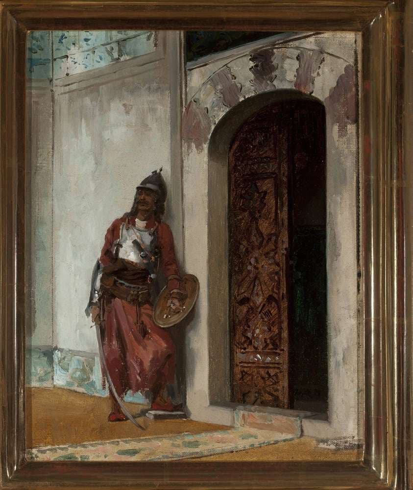 Guard at the entrance to the seraglio — Stanisław Chlebowski