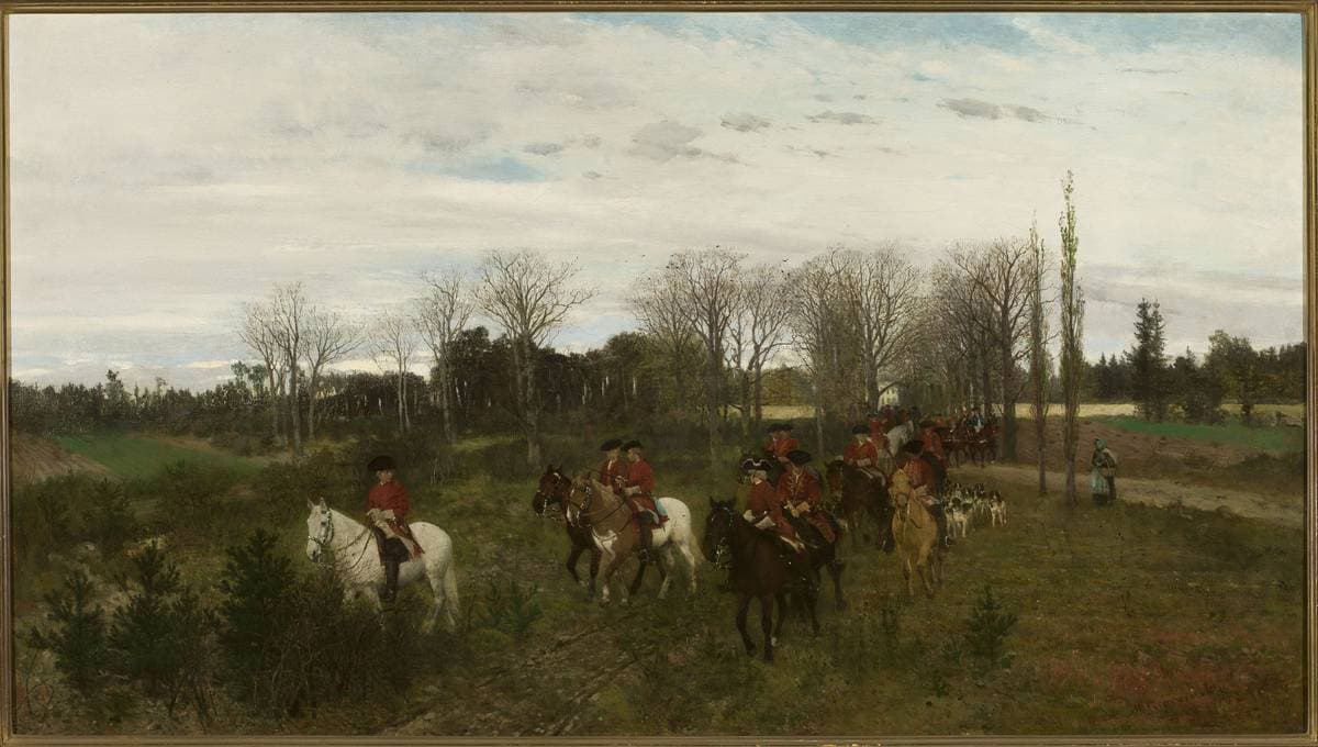 Departure for hunting — Maksymilian Gierymski