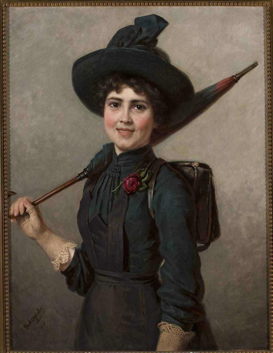 Portrait of a schoolgirl — Emilia Dukszyńska-Dukszta