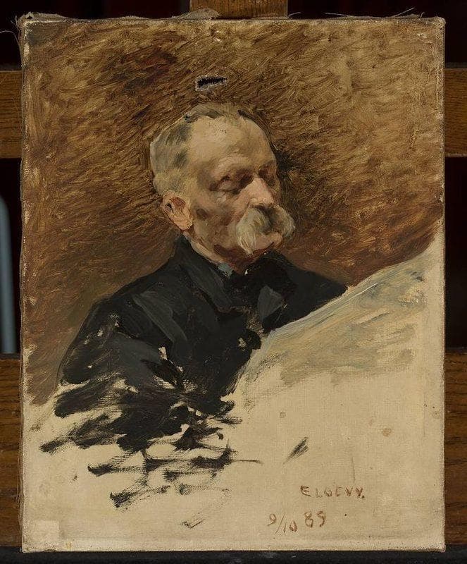 Portrait of Teodor Jeż, sketch — Édouard Loëvy