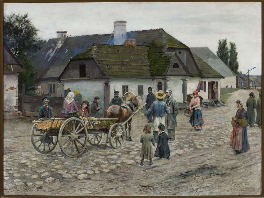 Street in Siennica — Władysław Podkowiński