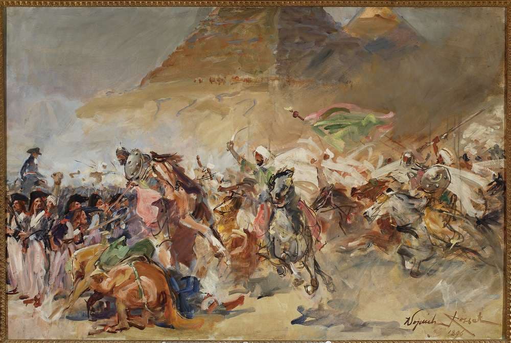 Battle of the Pyramids, sketch — Wojciech Kossak