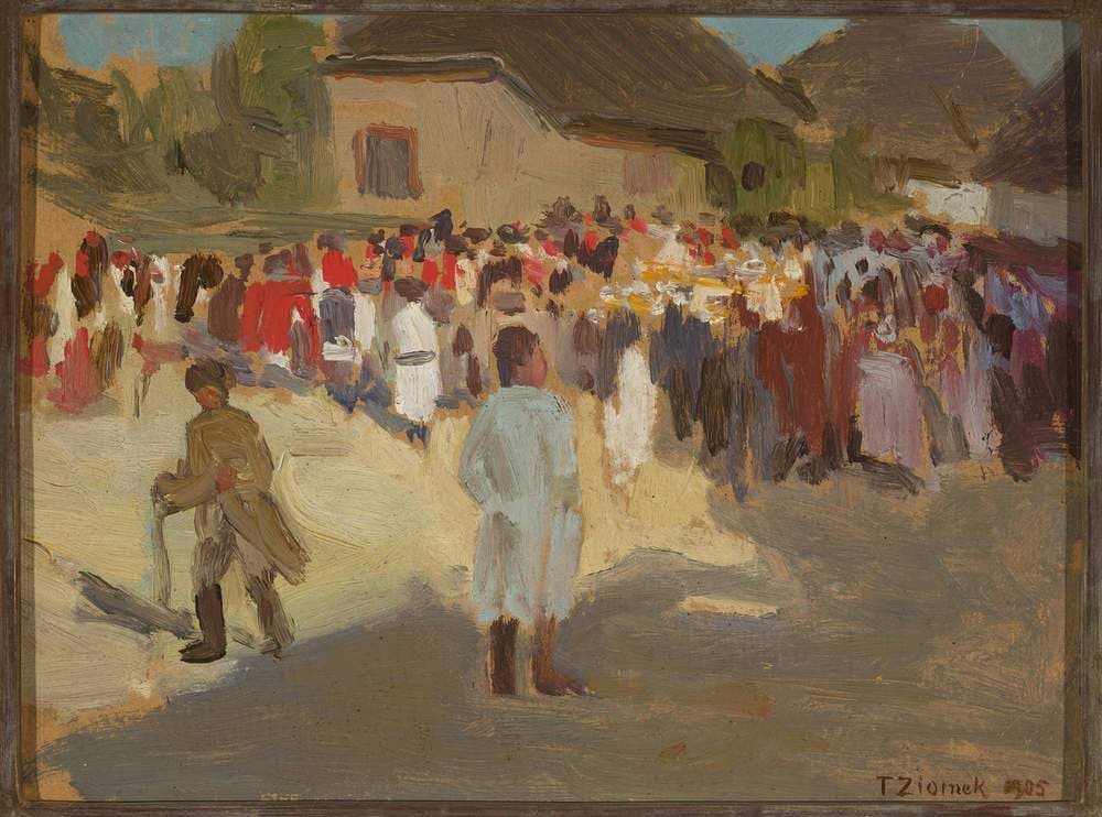 In the village on Sunday — Teodor Ziomek