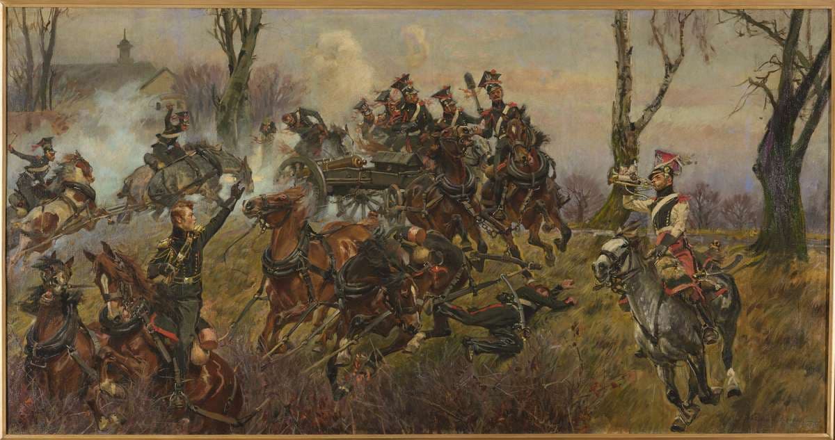 Battery on fire – Raszyn — Wojciech Kossak