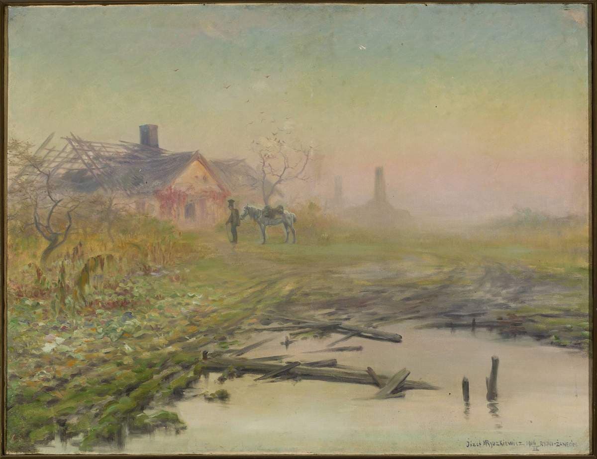 Return to a burned house — Józef Ryszkiewicz