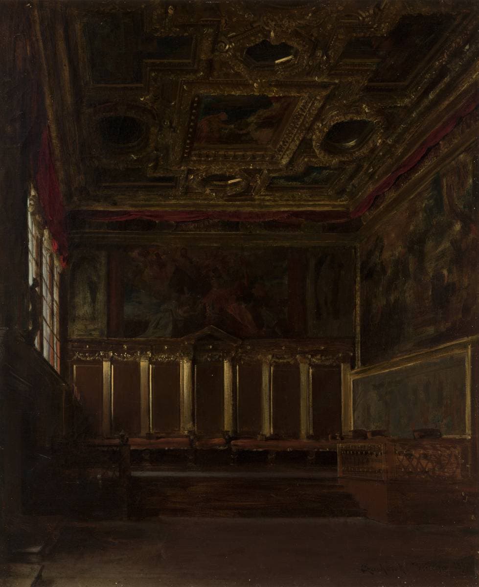 The Hall of Ambassadors in the Doge's Palace in Venice — Władysław Czachórski
