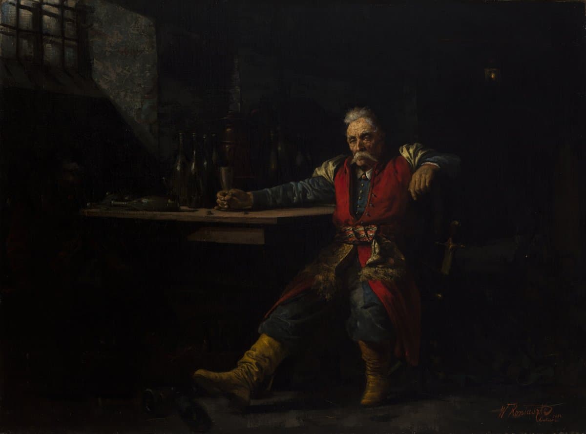 Nobleman Drinking Mead — Wacław Koniuszko