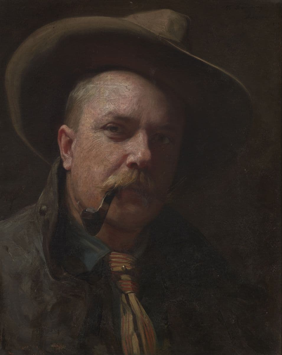 Self-Portrait in a Hat — Damazy Kotowski