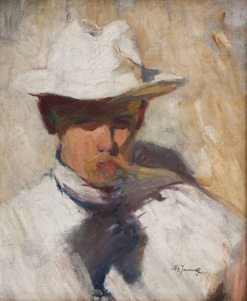 Portrait of Painter Tadeusz Rychter in the Sun — Stanisław Janowski