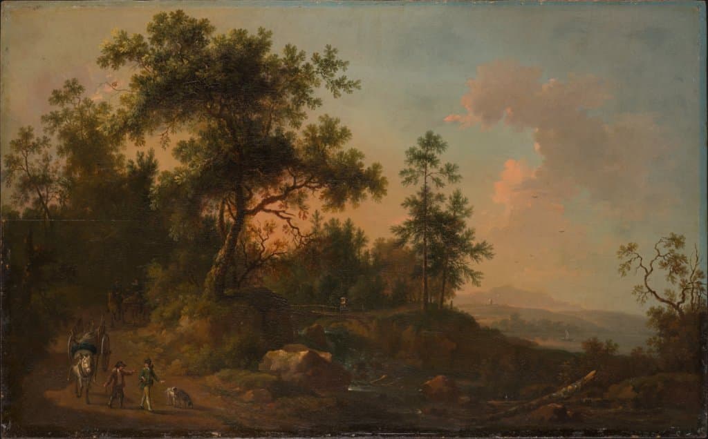 A Horsecart Leaving a Forest — Wilhelm Friedrich Hirt