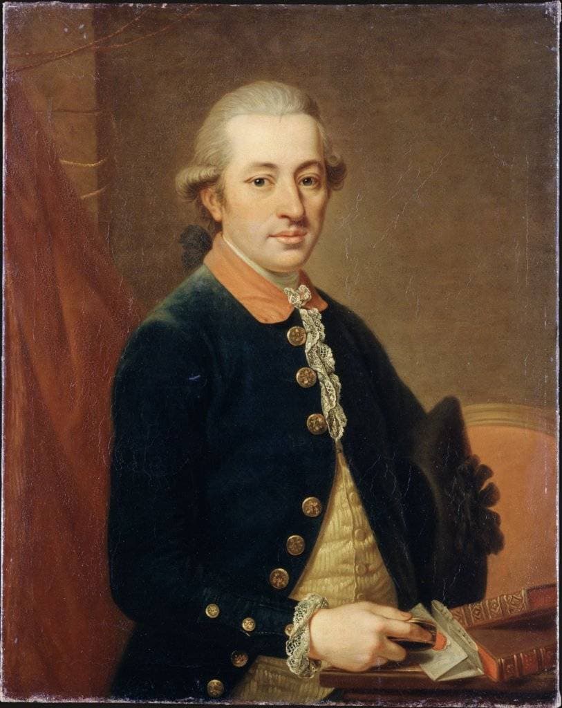 Portrait of Carl Justinian von Holzhausen — Johann Wilhelm Hoffnas