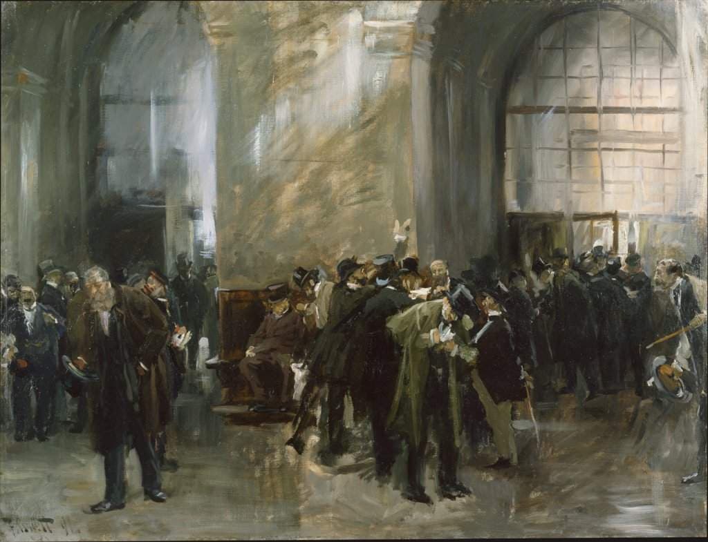 In the Stock Exchange — Ferdinand Brütt