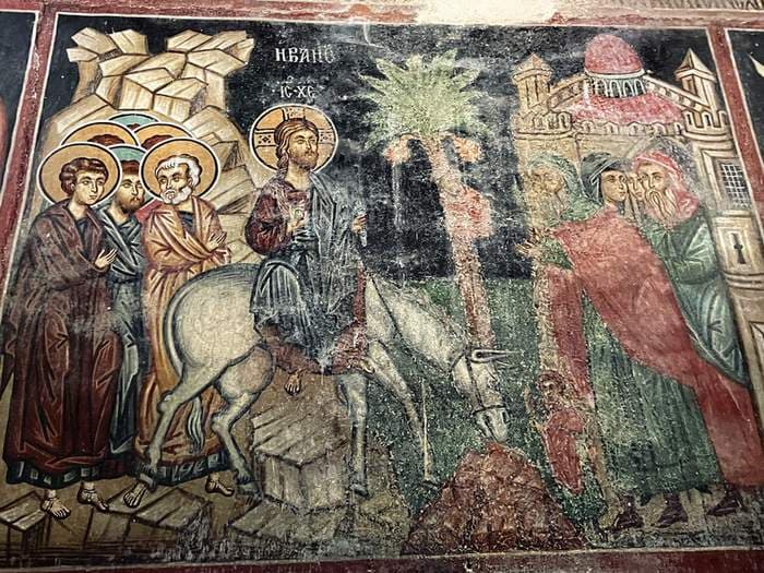 Entry into Jerusalem — Archangel Michael, Pedoulas — Minas of Marathasa