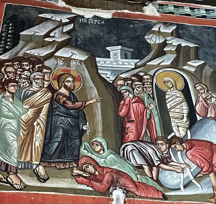 Raising of Lazarus — Stavros tou Agiasmati — Philippos Goul