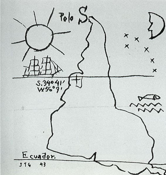 Inverted America — Joaquin Torres Garcia, 1943