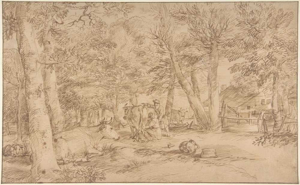 Landscape with Milkmaid — Jan Lievens