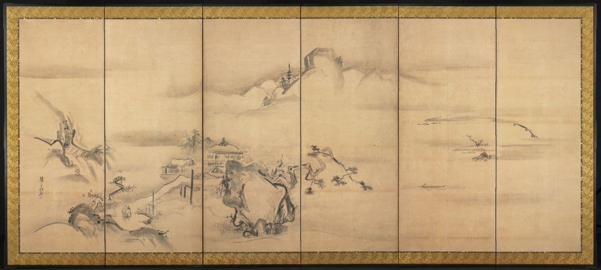 Eight Views of the Xiao and Xiang Rivers — Watanabe Shikō