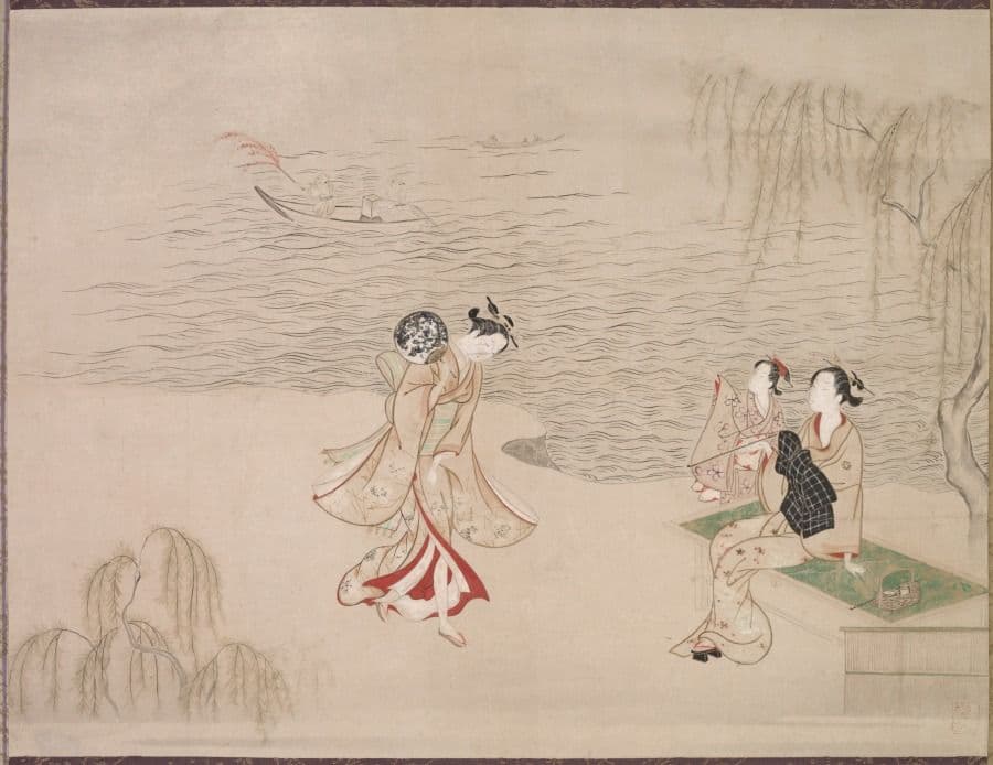 Beauties at the Seashore — Ippitsusai Bunchō