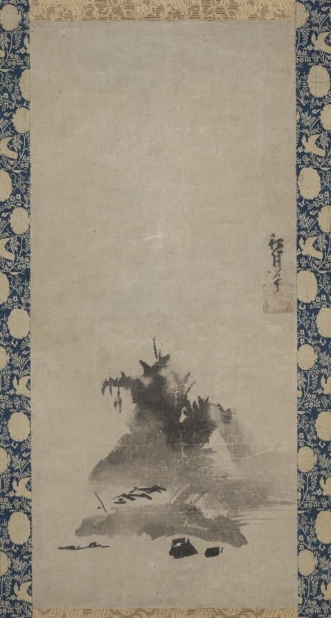 Haboku (Flung-ink) Landscape — Shūgetsu Tōkan