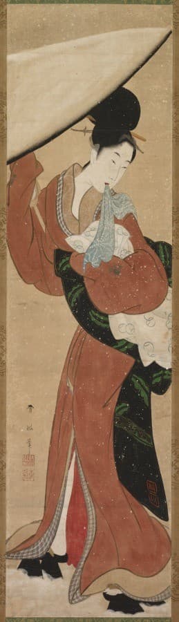 Lady with a Parasol — Koikawa Harumasa