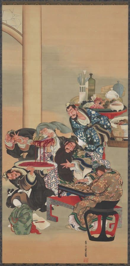 Operating on Guan Yu's Arm — Katsushika Ōi