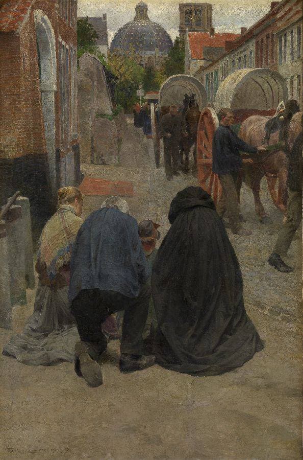 Arrival of the Procession — Frans van Leemputten
