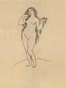 Nude / Venus, frontispiece for Stéphane Mallarmé’s Pages — Pierre-Auguste Renoir