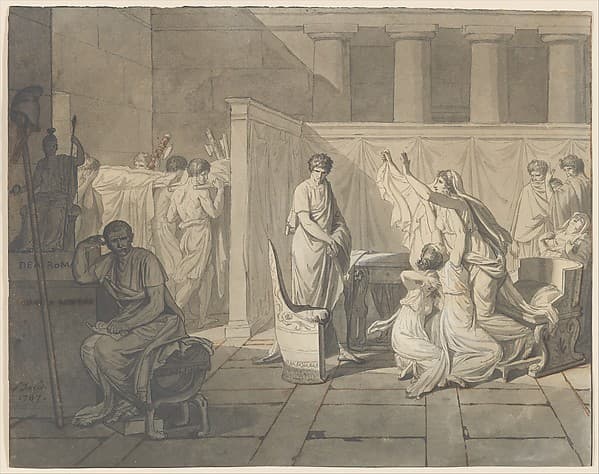 The Lictors Bringing Brutus the Bodies of his Sons — Jacques-Louis David