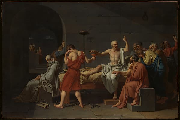 The Death of Socrates — Jacques-Louis David